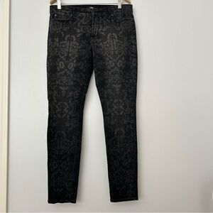 Else patterned black skinny jeans 31